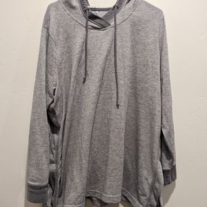 Multi Tone Gray sweater with hood avenue Size 18 Made In Vietnam